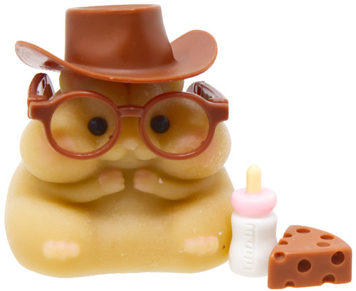Cute Squeeze Cowboy Hamster BROWN 3-Inch Squeeze Toy、ToyWiz、kayou