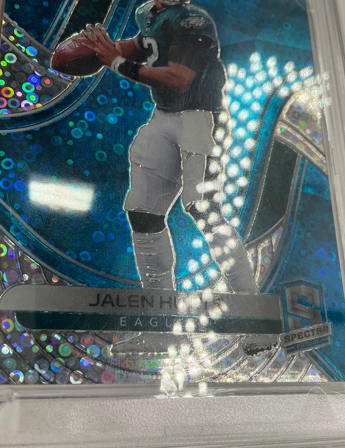 Jalen Hurts 2020 Panini Spectra Neon Blue No Hubble Prizm RC 57/60 #149 PSA 10、Collector Store LLC、kayou