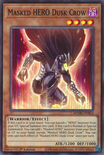 MZMU-EN014 Masked HERO Dusk Crow、Yu-Gi-Oh!、kayou