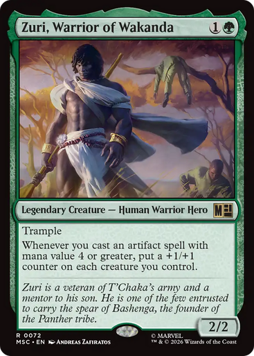 Zuri, Warrior of Wakanda (Surge Foil) | Marvel Super Heroes Commander、Magic: The Gathering、kayou