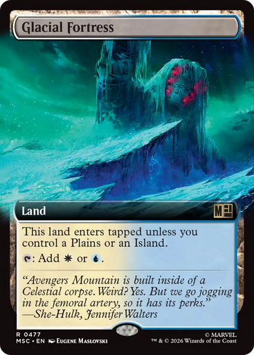 Glacial Fortress (Extended Art) | Marvel Super Heroes Commander、Magic: The Gathering、kayou