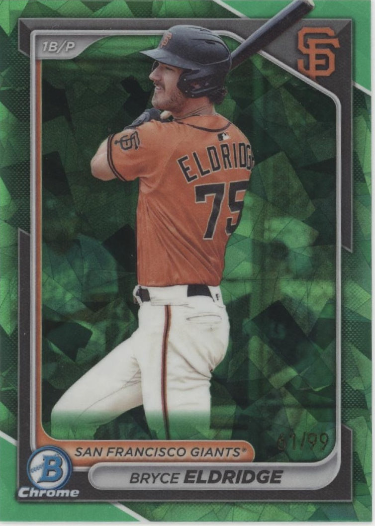 Bryce Eldridge 2024 Bowman Chrome Green Ice Refractor 61/99 #BCP-134、Collector Store LLC、kayou