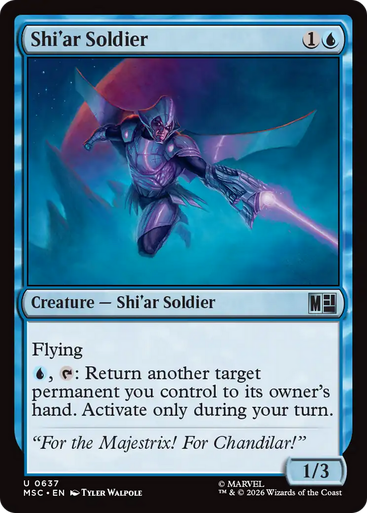 Shi'ar Soldier (Foil) | Marvel Super Heroes Commander、Magic: The Gathering、kayou