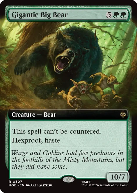 Gigantic Big Bear (Extended Art Foil) | The Hobbit、Magic: The Gathering、kayou