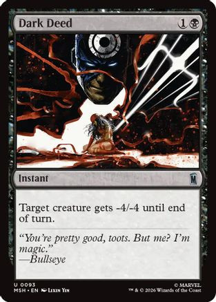 Dark Deed (MSH-093) - Marvel Super Heroes、Wizards of the Coast、kayou