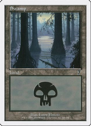 Swamp (348) (7ED-348) - 7th Edition、Wizards of the Coast、kayou