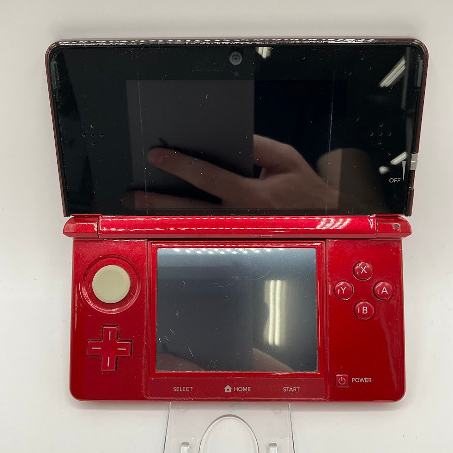 Nintendo 3DS Flame Red System No Charger or Stylus Used、Collector Store LLC - VG、kayou