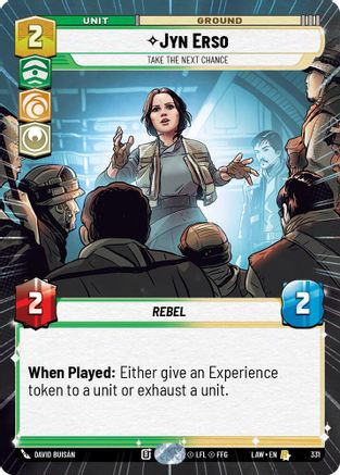 Jyn Erso - Take the Next Chance (Hyperspace) (331) - A Lawless Time、Fantasy Flight Games、kayou