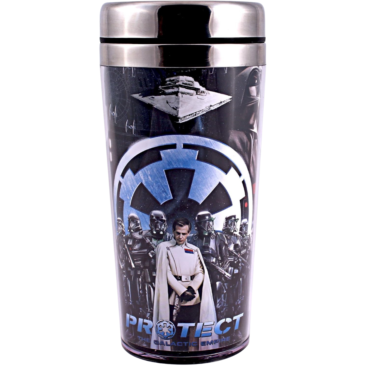 Star Wars: Rogue One Protect - Stainless Steel Travel Mug (16oz)、Silver Buffalo、kayou