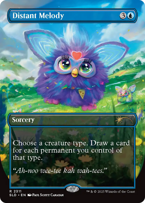 Distant Melody (Foil) (Secret Lair - Furby: Doo-Ay Noo-Lah) | Secret Lair Drops、Magic: The Gathering、kayou