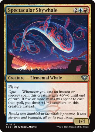 Spectacular Skywhale (SOS-229) - Secrets of Strixhaven Foil、Wizards of the Coast、kayou