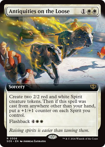Antiquities on the Loose (Extended Art Foil) | Secrets of Strixhaven、Magic: The Gathering、kayou