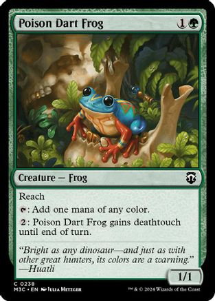 Poison Dart Frog (Ripple Foil) (M3C-238) - Modern Horizons 3 Commander Foil、Wizards of the Coast、kayou