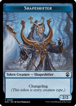 Shapeshifter (0008) (Ripple Foil) // Dragon Double-Sided Token (M3C-8 // 12) - Modern Horizons 3 Commander Foil、Wizards of the Coast、kayou