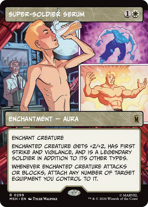 Super-Soldier Serum (Borderless Panel Foil) | Marvel Super Heroes、Magic: The Gathering、kayou