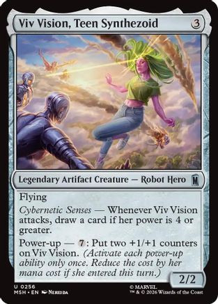 Viv Vision, Teen Synthezoid (MSH-256) - Marvel Super Heroes Foil、Wizards of the Coast、kayou