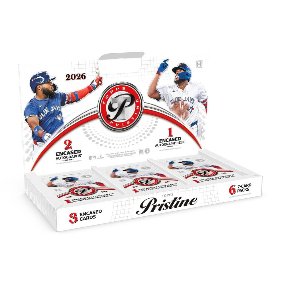 MLB Topps 2026 Pristine Baseball Trading Card HOBBY Box 6 Packs, 2 Encased Autographs & 1 Encased Autograph Relic、ToyWiz、kayou