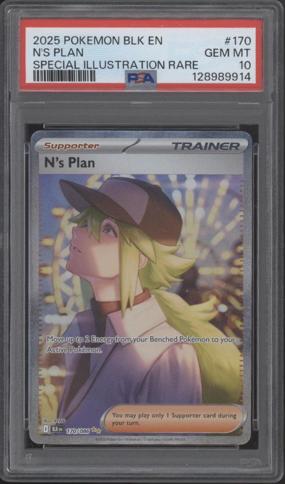 N's Plan Pokemon Black Bolt Special Illustration Rare #170 PSA 10、Collector Store LLC Gaming、kayou