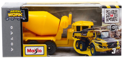 Mini Work Machines Volvo Cement Truck Diecast Vehicle、ToyWiz、kayou