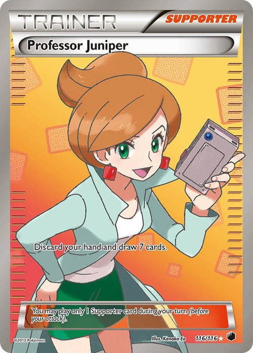 Pokemon Trading Card Game Black & White Plasma Freeze Ultra Rare Professor Juniper #116 Damage、ToyWiz、kayou