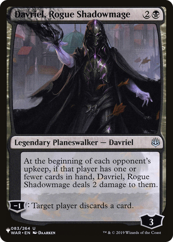 Davriel, Rogue Shadowmage (LIST-083/264) - The List、Wizards of the Coast、kayou