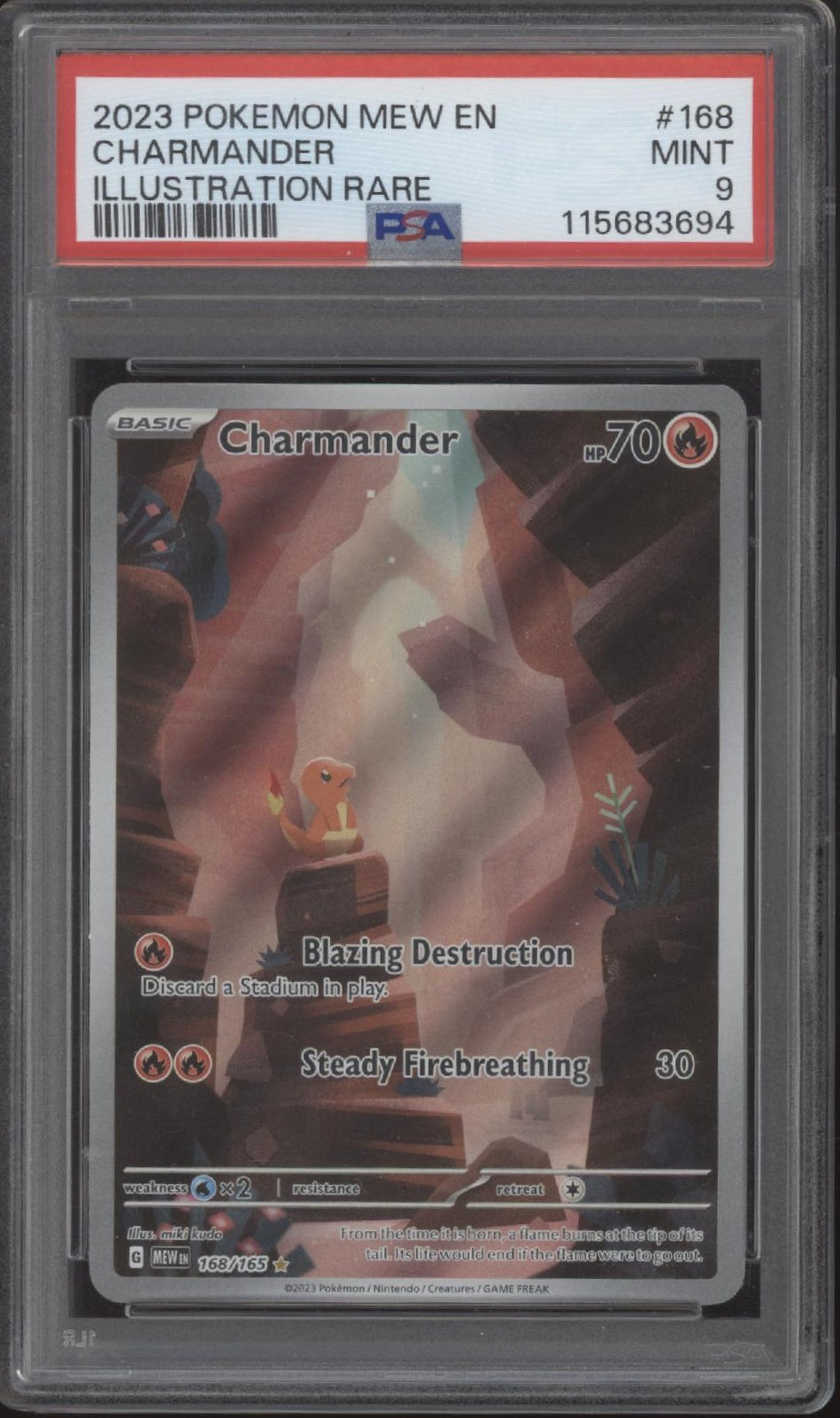 Charmander Pokemon 151 Illustration Rare #168 PSA 9 #2、Collector Store LLC Gaming、kayou
