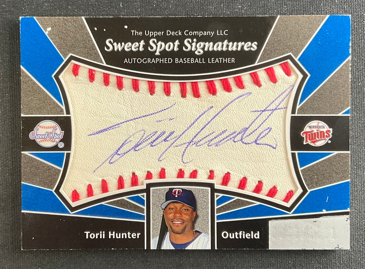 Torii Hunter 2004 Upper Deck Sweet Spot Signatures Ball Relic Auto #SS-HU、Collector Store LLC、kayou