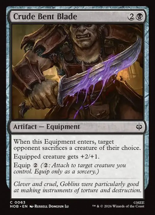 MtG The Hobbit Common FOIL Crude Bent Blade #63、ToyWiz、kayou