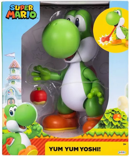 Super Mario Nintendo Yum Yum Yoshi! 9.5-Inch Feature Figure、ToyWiz、kayou