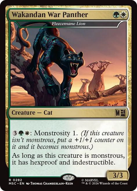 Fleecemane Lion Wakandan War Panther (Surge Foil) | Marvel Super Heroes Commander、Magic: The Gathering、kayou