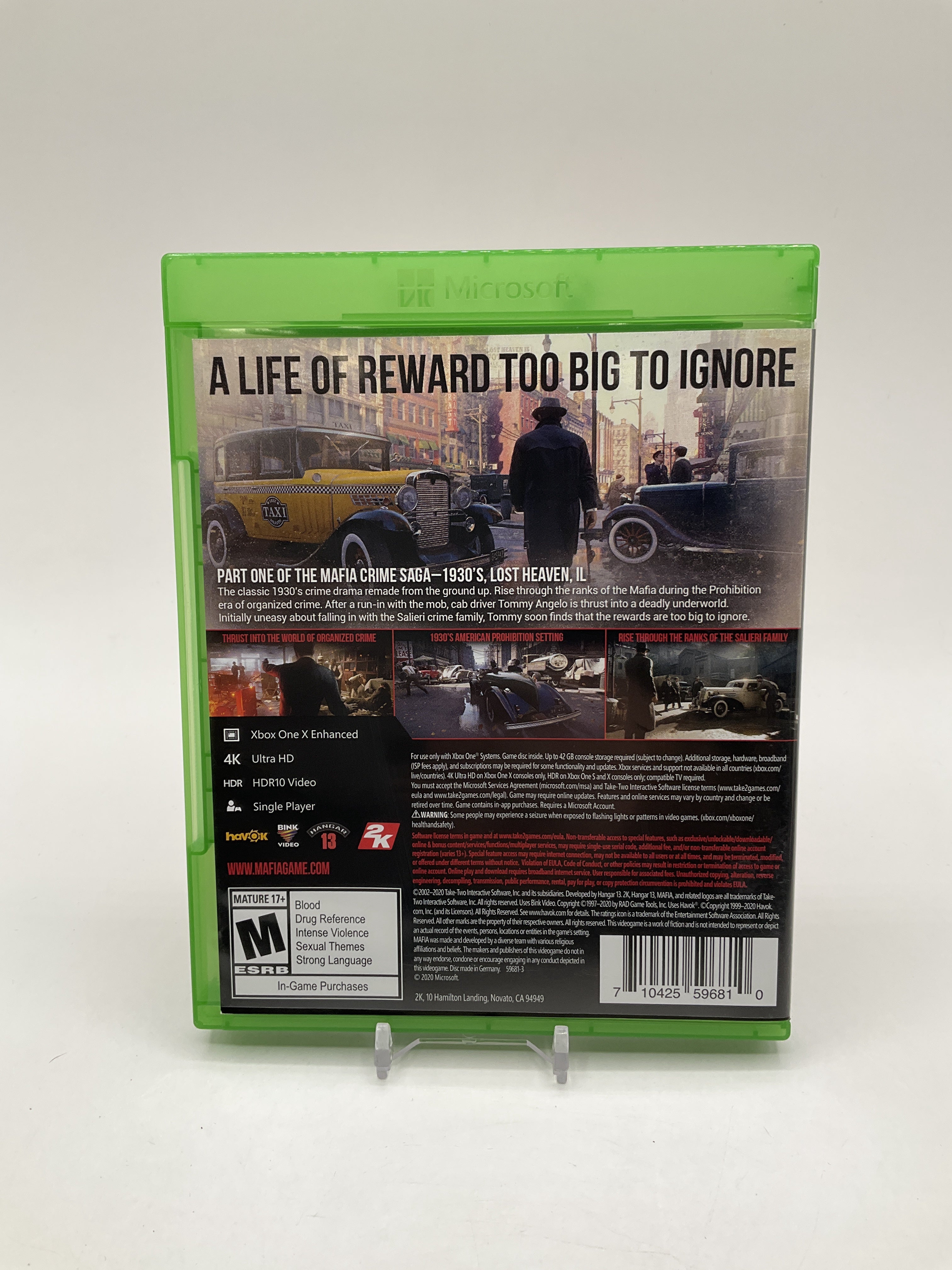 Mafia: Definitive Edition Xbox One Used、Collector Store LLC - VG、kayou