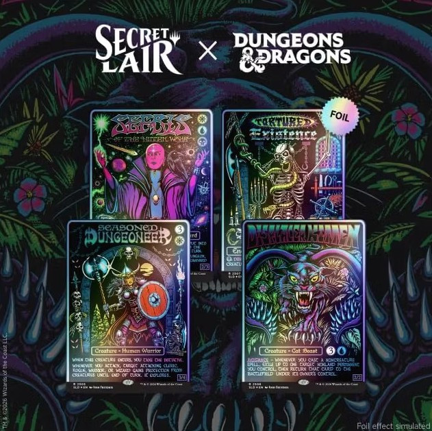 MtG Trading Card Game Dungeons & Dragons Black Lights & Dark Dungeons Secret Lair Series、ToyWiz、kayou