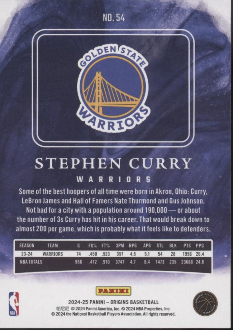 Stephen Curry 2024-25 Panini Origins #54、Collector Store LLC、kayou