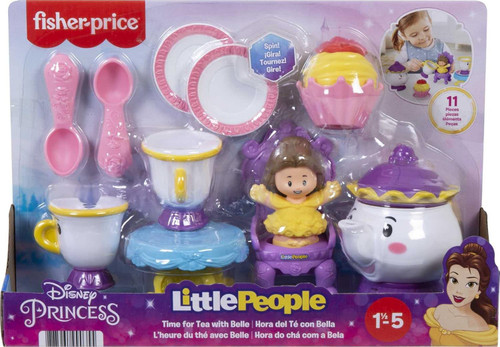 Fisher Price Little People Disney Princess Beauty and the Beast Time for Tea with Belle Playset Damaged Package、ToyWiz、kayou
