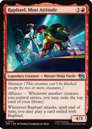 Raphael, Most Attitude (TMT-101) - Teenage Mutant Ninja Turtles Foil、Wizards of the Coast、kayou