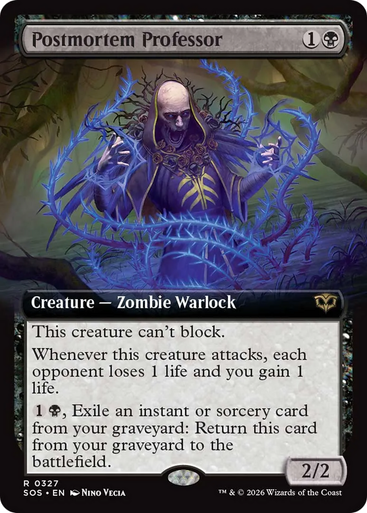 Postmortem Professor (Extended Art) | Secrets of Strixhaven、Magic: The Gathering、kayou