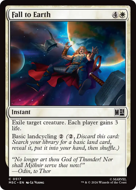 Fall to Earth (Foil) | Marvel Super Heroes Commander、Magic: The Gathering、kayou