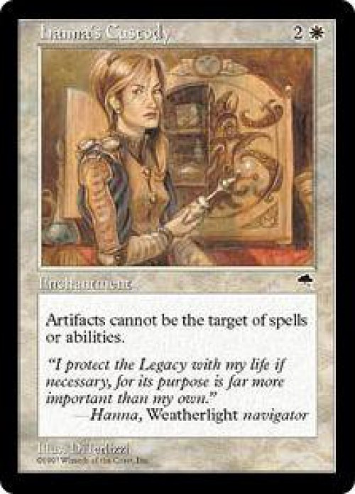MtG Tempest Rare Hanna's Custody #22 Lightly Played、ToyWiz、kayou