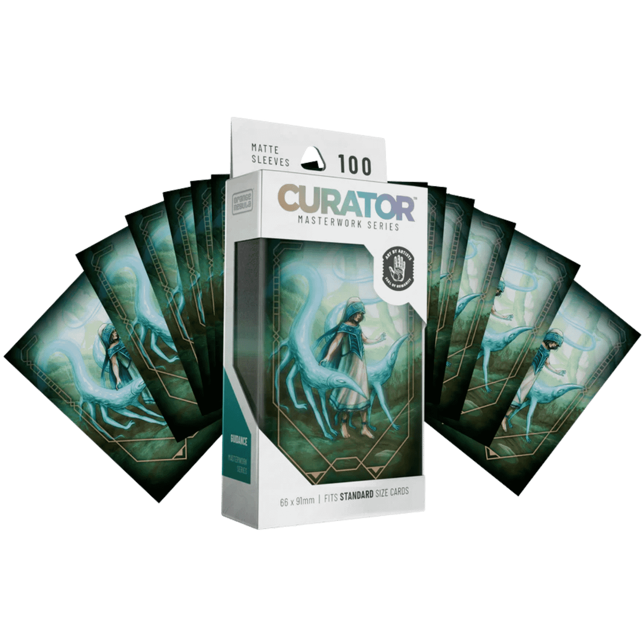 Curator Masterworks Sleeves: Guidance - Matte Standard Size (100ct) (Add to cart to see price)、Orange Nebula、kayou