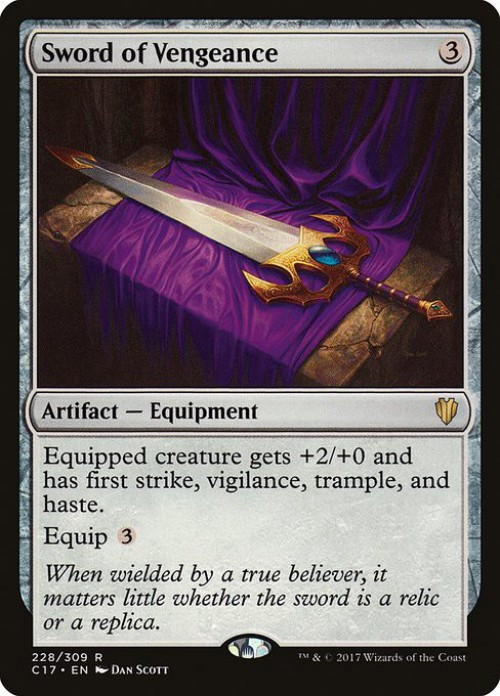 MtG Commander 2017 Rare Sword of Vengeance #228、ToyWiz、kayou