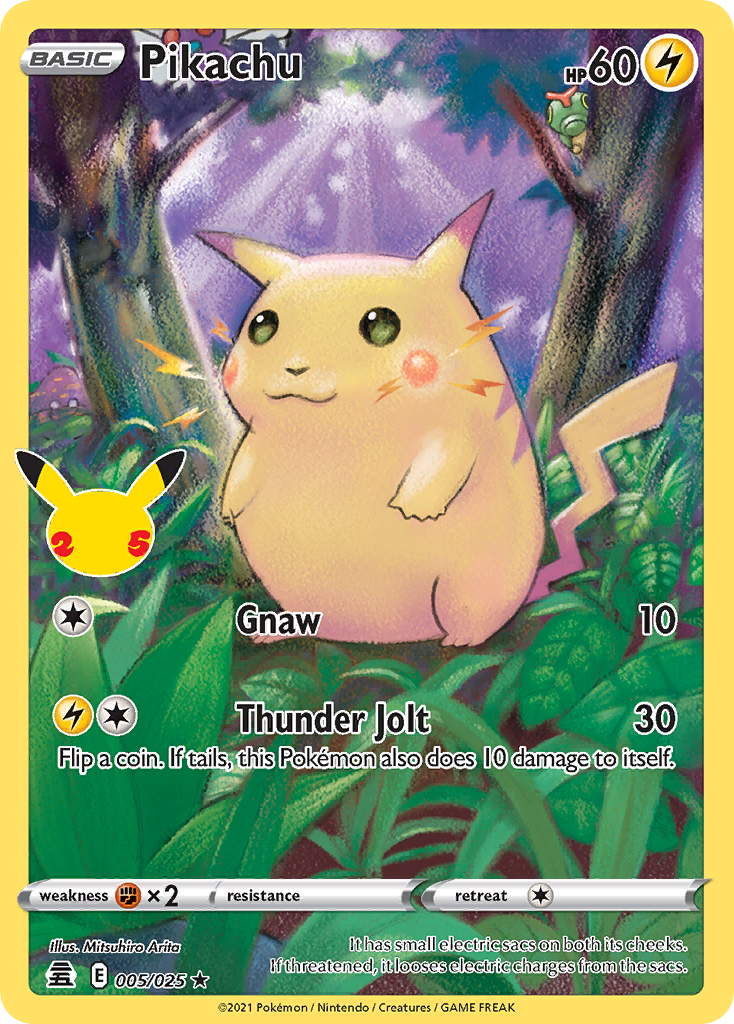 Pikachu 5/25 - Celebrations Holofoil (HP)、The Pokémon Company、kayou