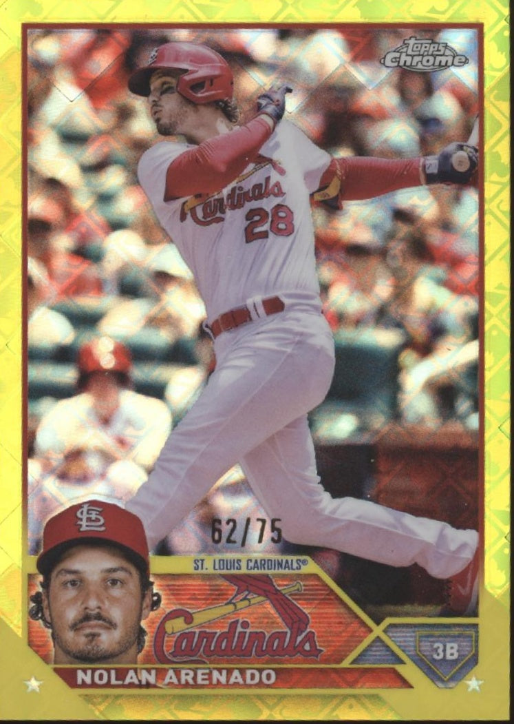 Nolan Arenado 2023 Topps Chrome Gold Logo Refractor 62/75 #115、Collector Store LLC、kayou