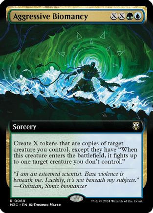 Aggressive Biomancy (Extended Art) (Ripple Foil) (M3C-069) - Modern Horizons 3 Commander Foil、Wizards of the Coast、kayou