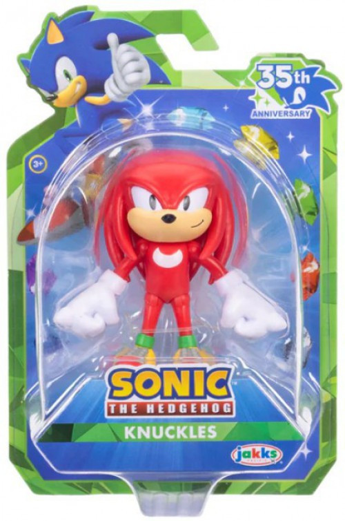 Sonic The Hedgehog 35th Anniversary Knuckles 2.5-Inch Mini Figure、ToyWiz、kayou