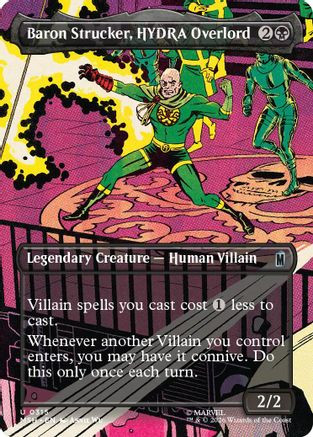 Baron Strucker, HYDRA Overlord (Borderless) (0315) (MSH-315) - Marvel Super Heroes、Wizards of the Coast、kayou