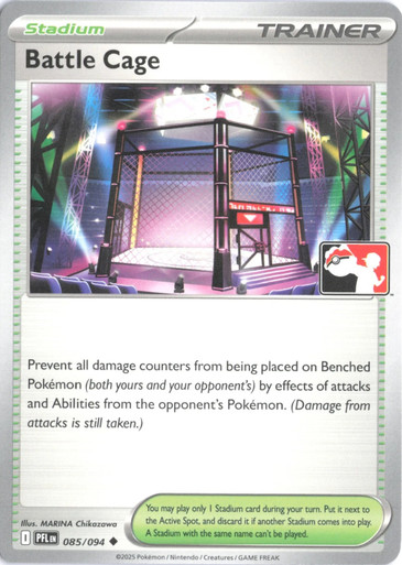 ME Phantasmal Flames 085/094 Battle Cage (Prize Pack League Promo Non- Holo)、Pokemon、kayou