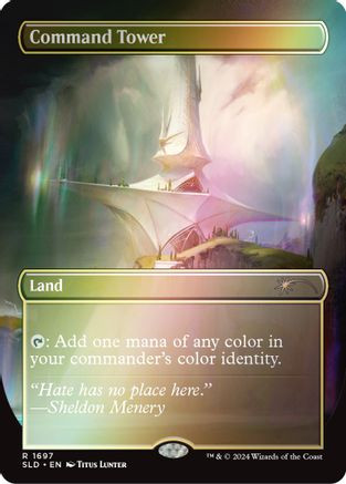 Command Tower (1697) (Rainbow Foil) (SLD-1697) - Secret Lair Drop Series Foil、Wizards of the Coast、kayou