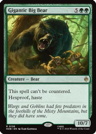 Gigantic Big Bear (HOB-126) - The Hobbit、Wizards of the Coast、kayou
