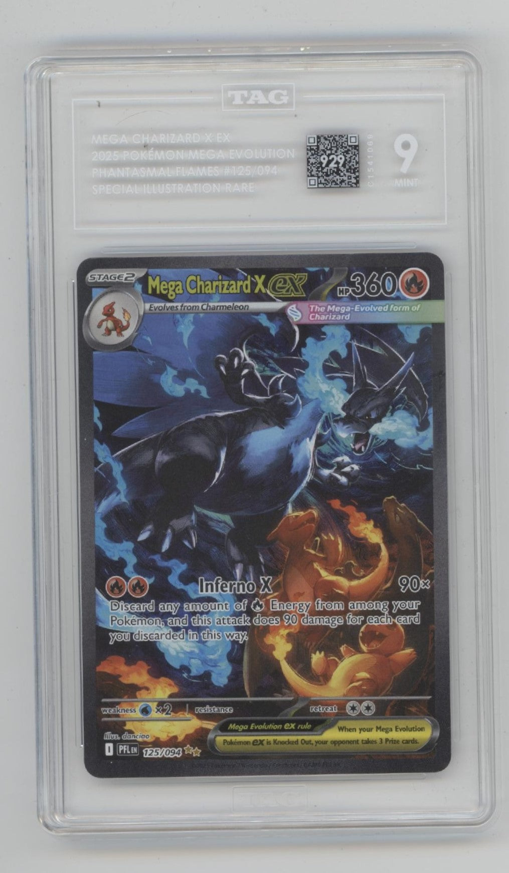 Mega Charizard X ex Pokemon Phantasmal Flames Special Illustration TAG 10 #1、Collector Store LLC Gaming、kayou
