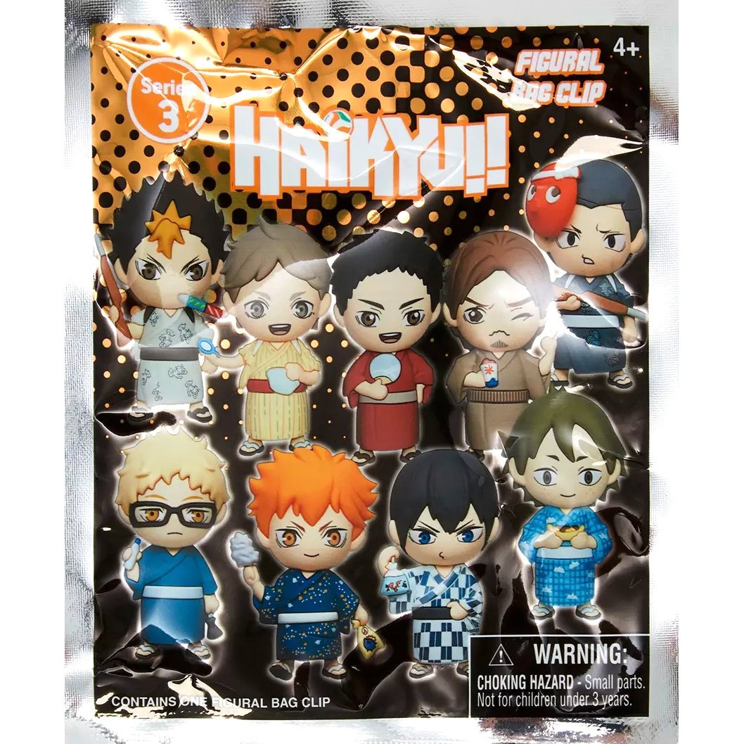 3D Figural Foam Bag Clip Series 3 Haikyu!! Mystery Pack 1 RANDOM Figure、ToyWiz、kayou